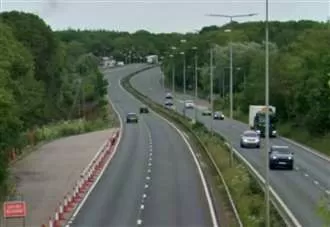 Driver taken to hospital after crash on A2